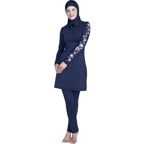 Muslim Women Hijab Swimming Beachwear Swimsuit Sport Clothing Burkinis Spa Swimwear Islamic Swimsuit Full Face