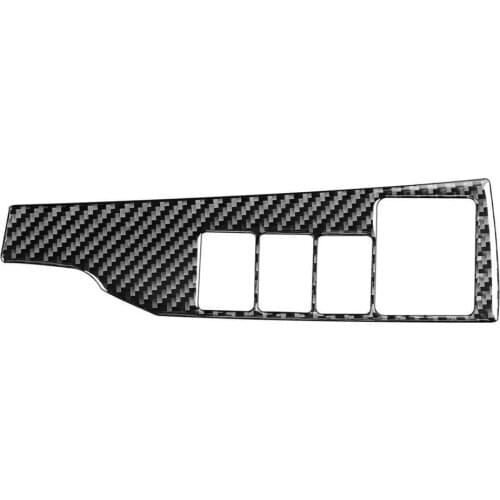 Headlamp Button Panel Trim Cover Waterproof Carbon Fiber Headlamp Switch Panel Sticker for Toyota Corolla 2014-2018 Right Drive