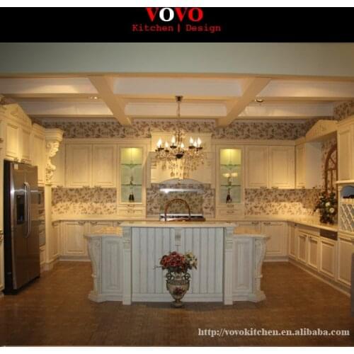 White solid wood complete kitchen remodeling manufacturer