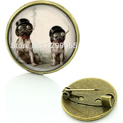 Hot sale amazing fashion alloy jewelry dog brooch jewelry supernatural accessories gift for pet lover C 724