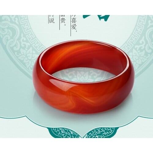 Widening fashionable natural red agate bracelet lady