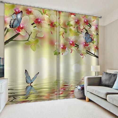 Morden flower curtains 3D Curtains Drapes For Bedroom Living room Office Hotel Home Decorative 3d curtains