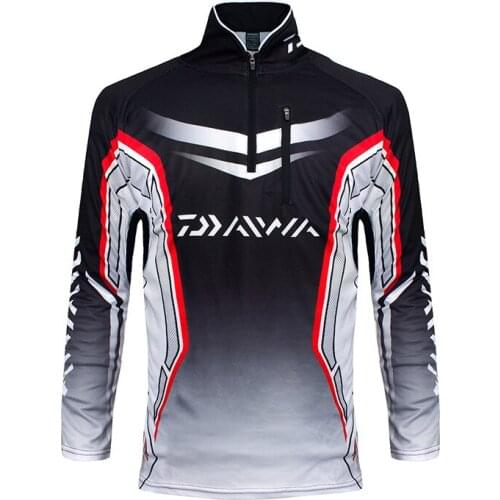 Waterproof Quick-Drying Long Sleeve Fishing Clothing Men UV Protection Outdoor Fishing Shirt For Hiking Cycling Fishing Clothes