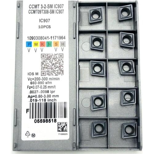 CCMT09T304 CCMT09T308 SM High Precision Metal Turning Tool Carbide Insert CNC Machine Parts Tokarnyy Rotatable Cutter Head