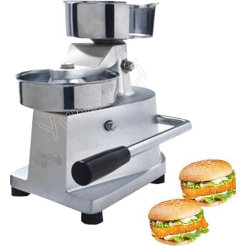 130mm Stainless Steel Manual Hamburger Machine Burger Press Patty Maker Hamburger Mold Burger Printer HF-130