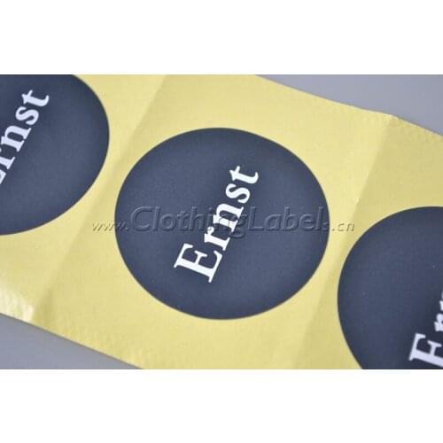 80gsm coated paper sticker for box sealing or tissue paper