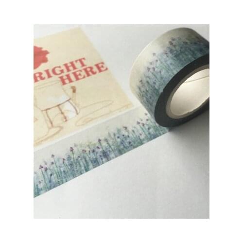 Free shipping Beautiful 20mm*10m high quality washi paper tape/Lavender masking japan washi tape