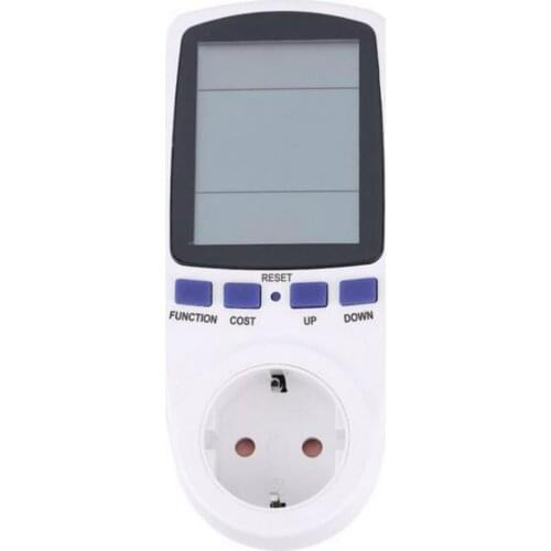 EU Plug Energy Meter Monitor Watt Amps Digital Wattmeter Meters Analyzer Automatic Kwh Power Switch