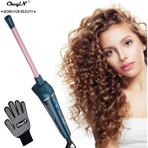 Ckeyin 9mm Curling Iron Hair Waver Hair Curlers Square Ceramic Curling Wand Roller Beauty Salon Curling Iron Hairdressing Tool