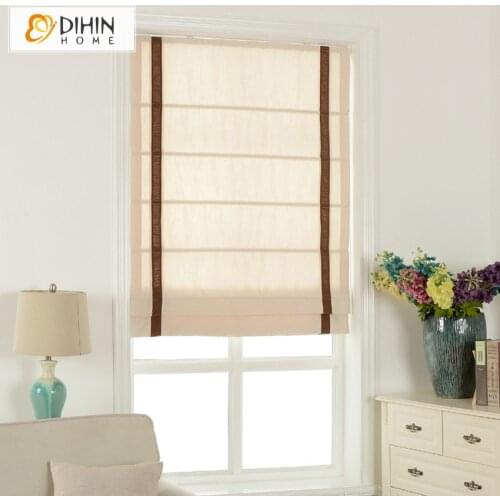 DIHIN HOME Roman Blinds On The Windows