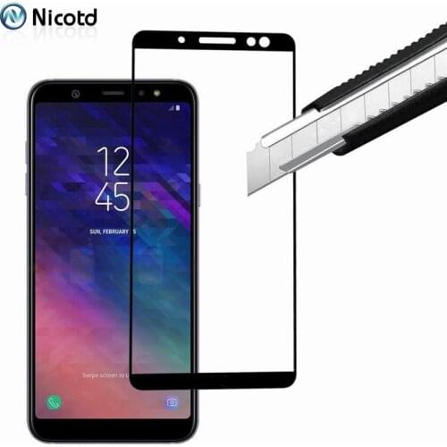 For Samsung Galaxy J4 J6 J8 A8 A6 Plus 2018 A3 A5 A7 2017 Full Cover Tempered Glass For Samsung A5 A7 A3 2017 Note4 Screen Film