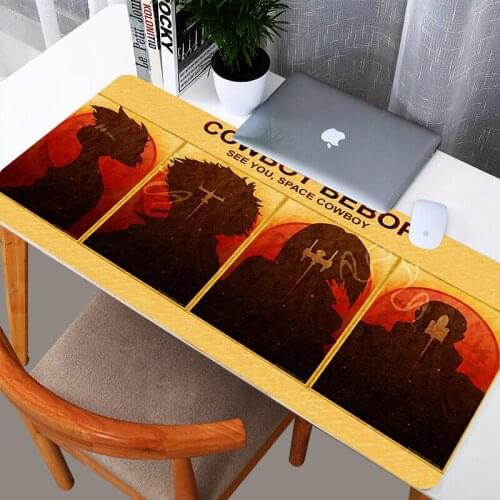 Cowboy bebop Gaming Mousepad 2mm Thickness New Arrive Large Size 400mm*900mm Washable Rubber Mouse Pad Mat For Laptop