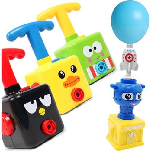 Two-in-one New Power Balloon Car Toy Inertial Power Balloon launcher Education Science Experiment Puzzle Fun Toys for Children