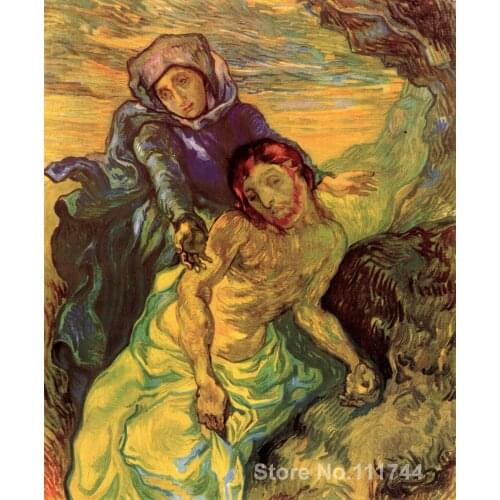 Famous art for bedroom PIETA Vincent Van Gogh paintings Hand painted High quality