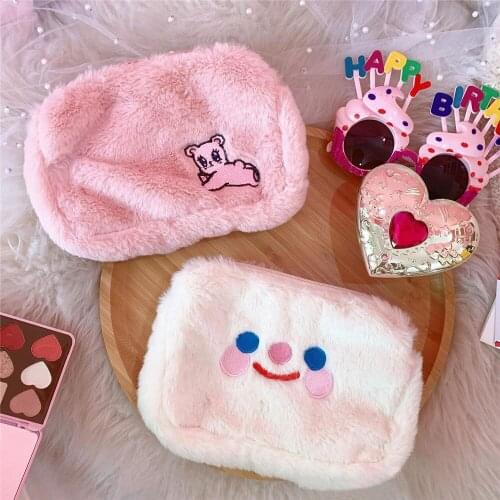 Pouch Cute Pencil-Case Stationary Plush Kawaii Pen-Bag School-Supplies Kids Student Dog