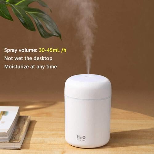 Mini Air Humidifier Essential Aroma Oil Diffuser 300ml Ultrasonic USB Portable Humidifiers Cool Mist Maker Purifier for Car Home