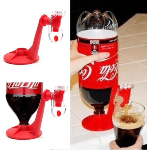 New Novelty Saver Soda Dispenser Bottle Coke Upside Down Drinking Water Dispense Machine For Gadget Party Home Bar
