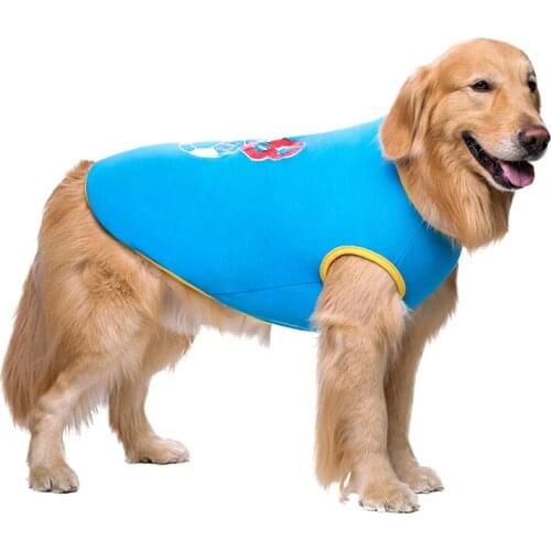 Big dog clothes thin summer clothes VIP Akita Hamamori Golden Retriever medium and large dog pet clothing dog two-legged vest