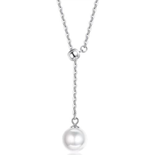 SILVERHOO S925 Sterling Silver Necklaces Round-Shaped Shell Pearl Necklace For Women Best Selling Fine Jewelry Birthday Gifts