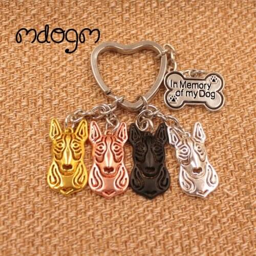 4 Colors Bull Terrier Dog Animal Purse Handbag Charm Handmade Pendant Keychain For Bag Car Women Men Girls Key Ring Love K068