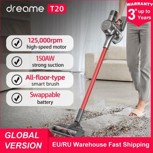 Dreame T20 Handheld Cordless Vacuum Cleaner OLED Screen Intelligent All-surface Brush All In One Dust Collector Floor Aspirator