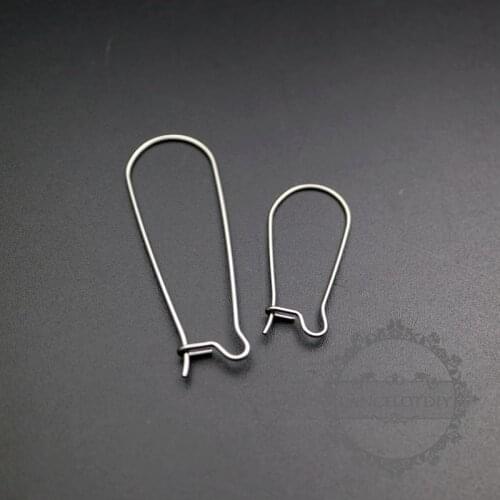 316L stainless steel kidney earrings hoop jewelry findings supplies 1702150