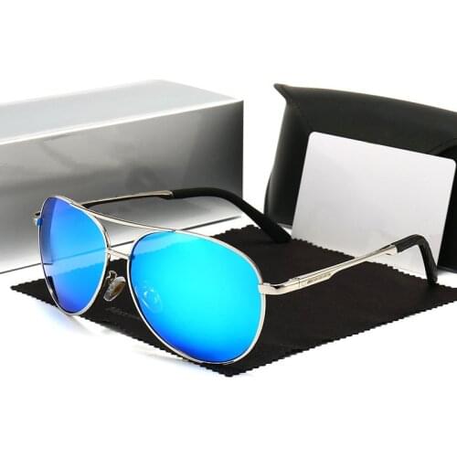 Fashion Retro Polarized Sunglasses Men Mercede 811 Pilot Metal Alloy Discolor Lens Day And Night Glasses For Driving Fishing