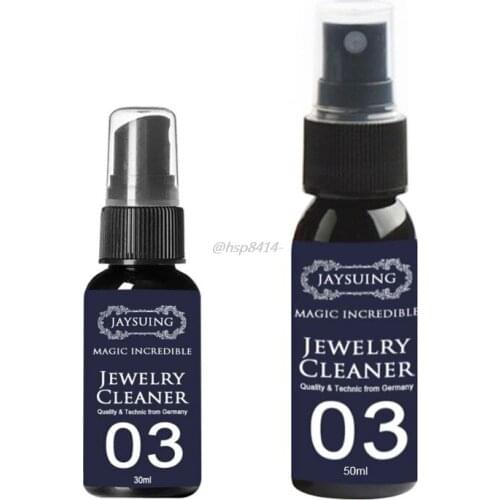 30ml 50ml ConcentrateJewelry Cleaner Anti-Tarnish Quick Jewellery Cleaning Spray Q6PF