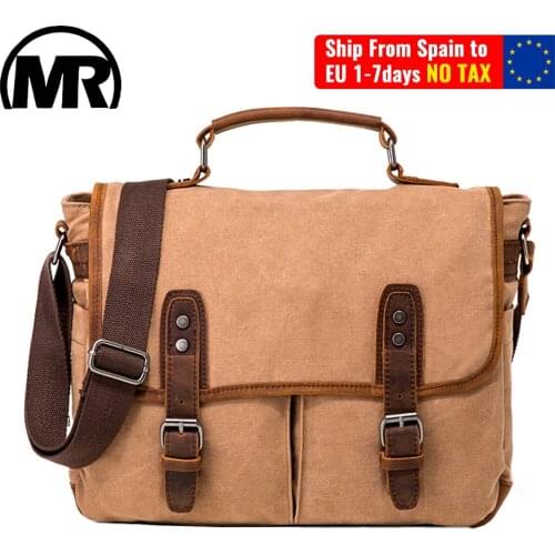 MARKROYAL 2020 Retro Canvas School Hand Luggage Travel Duffle Bags Solid Laptop Bag For Male Khaki Dropshipping