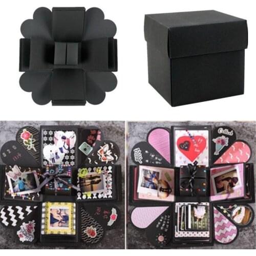 Surprise Explosion Box DIY Folding Photo Album Memory Scrapbook Valentine Gift