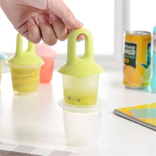 Creative Ice Cream Mould With Handle Ice Cube Tray Popsicle Barrel Reusable Popsicle Ice Cream Molds Food DIY Tool