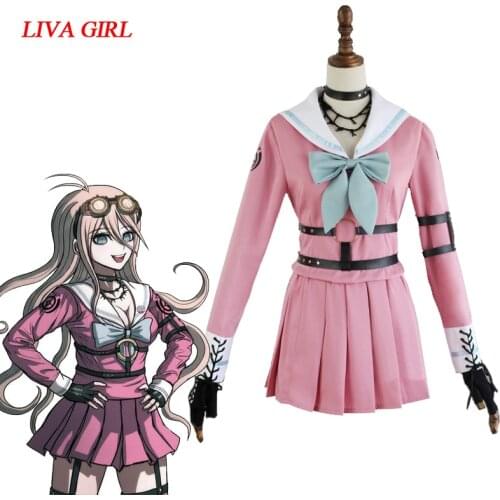 Danganronpa V3: Killing Harmony Iruma Miu Rabbit Uniform Halloween Christmas Anime custome Cosplay Costume Made