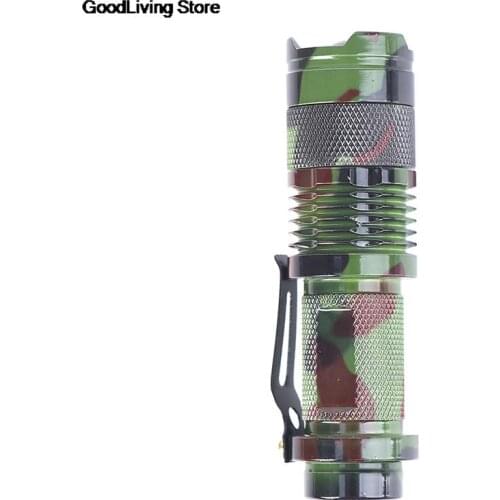 SK68 1000LM Flashlight Waterproof Camouflage LED Flashlight Torch Portable Light Camping 3 Mode Light Lamp Mini Flashlights