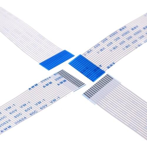 100pcs Flexible Flat Cable FFC 16 PIN 1.0 mm pitch different ends Length 60 70 80 100 120 150 200 250 300 400 450 500 600 700mm