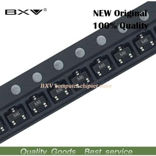 100pcs SMD triode S9015 M6 45V0.1 A/PNP SOT23 SMD transistor