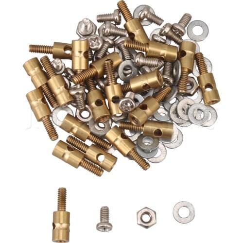 Mxfans 20pcs 1.5mm Metal RC Model Quick Connector Pushrod Linkage Stopper for Airplane