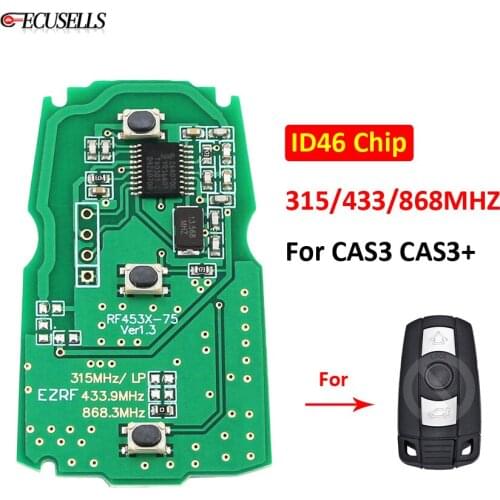 3 Button Remote Car Key Board 315MHZ 433MHZ 868MHZ ID46 Chip FCC ID: KR55WK49127 for BMW 1 3 5 6 7 Series X5 X6 Z4 CAS3 CAS3