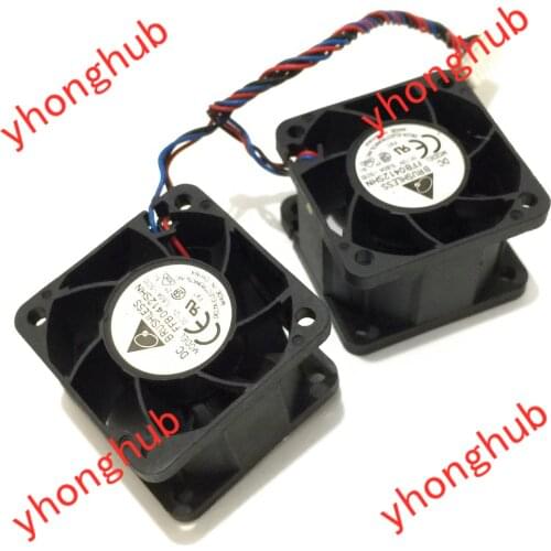 Delta Electronics FFB0412SHN 5C1D DC 12V 0.60A 40x40x28mm 3-wire Server Cooling Fan