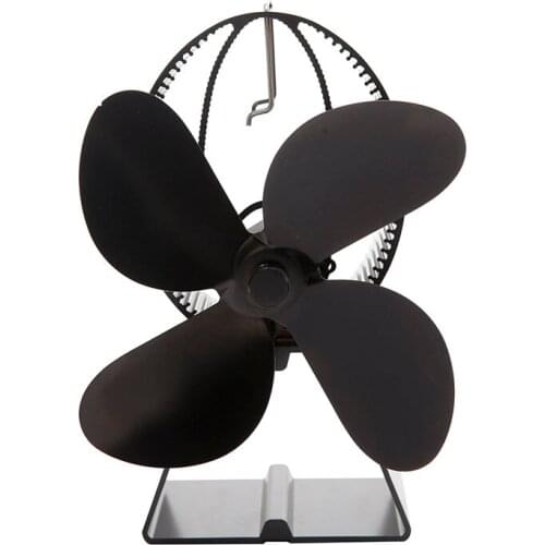 4 blades heat powered stove fan for Circulate burners wood stove fans heat powered fireplace heat circulating fans Thermal power