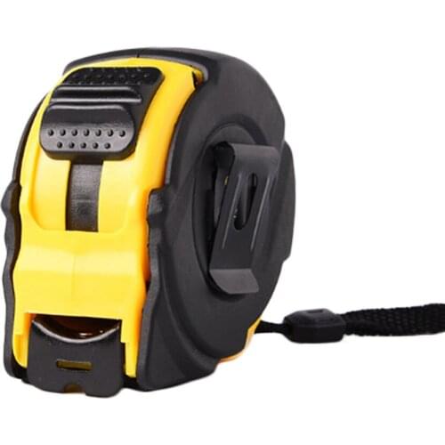 5M/7.5M/10M Retractable Tape Levelling Metric Rubber Levels High Precision 3-Way-Lock Multifunction Durable Film Measure