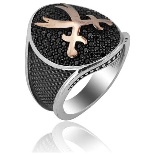 925 Silver Ottoman Ring for Men Resurrection Rings for Man