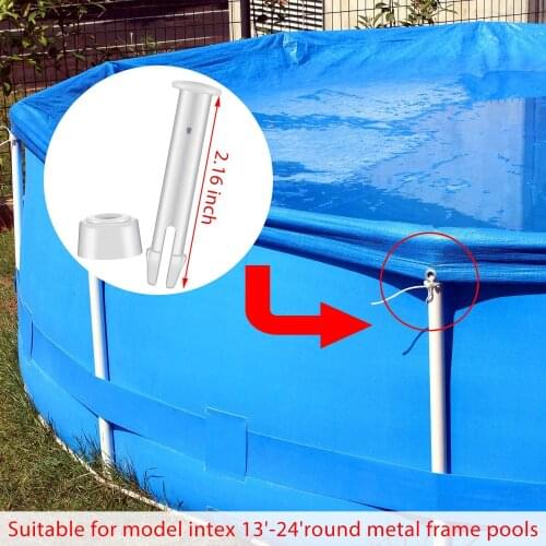 Swimming Pool Accessories Bolt Plug Cap Nail Plastic Pool Joint Pin 24pcs Ground Rectangular Round Frame JS22
