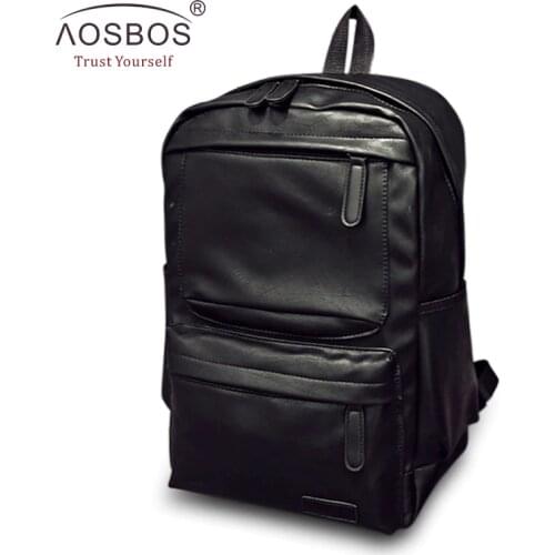 Aosbos Men's Black Bags