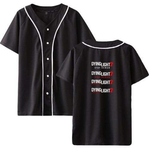 WAWNI Dying Light 2 Thin Baseball Uniform Harajuku Tshirt Fashion Print Tops Hot Game Clothes New Cosplay Baseball Uniform 2021