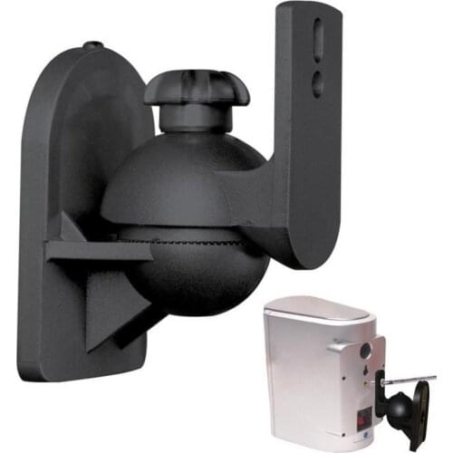 Bluelans 1 Pair Rotatable Surround Sound Speaker Wall Mount Bracket Stand Holder Hanger