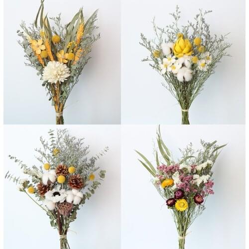Natural Dried Bouquet Natural Bouquet Cotton Plant Wedding Party Arrangement