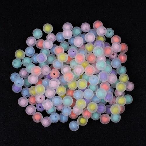 12mm Acrylic Spaced Beads New 20/40/60/80Pcs Transparent Round Shape Beads For Bracelet Necklace Jewelry Making DIY Accessories