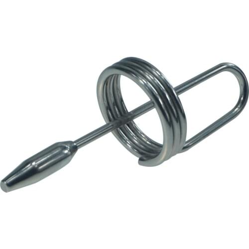 Stainless steel Urethral Sounding penis plug beads with Glans ring Prince Wand Albert dilators sex toys for men