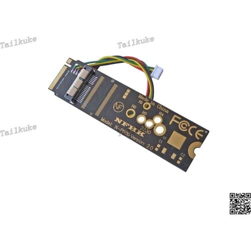 Black BCM94360CS2 Network Card to M Key PCIe X4 M.2 NGFF Adapter Card Dedicated to NUC8