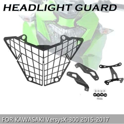 For KAWASAKI VersysX-300 Versys X-300 2017-2020 Motorcycle Headlight Headlamp Grille Headlight Grille Guard Cover Protector